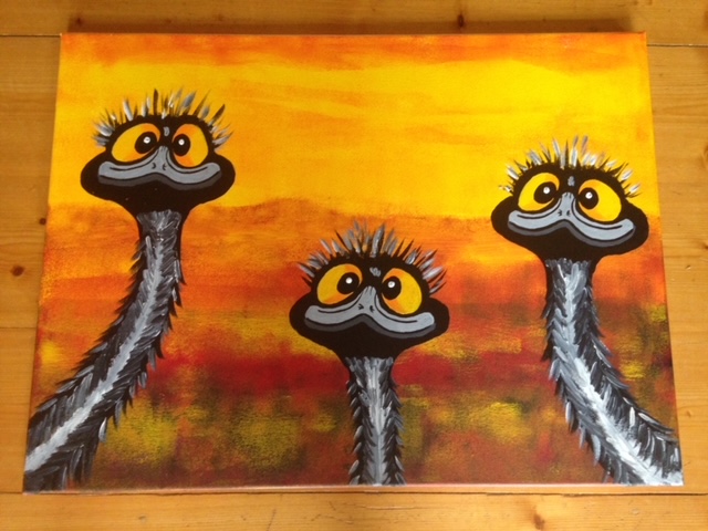 Ollie's ostriches
